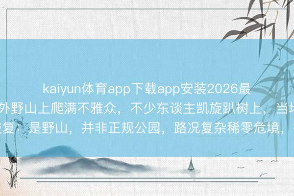 kaiyun体育app下载app安装2026最新版 王心凌演唱会，场馆外野山上爬满不雅众，不少东谈主凯旋趴树上，当地恢复：是野山，并非正规公园，路况复杂稀零危境，扫数没猜测会有东谈主爬上去